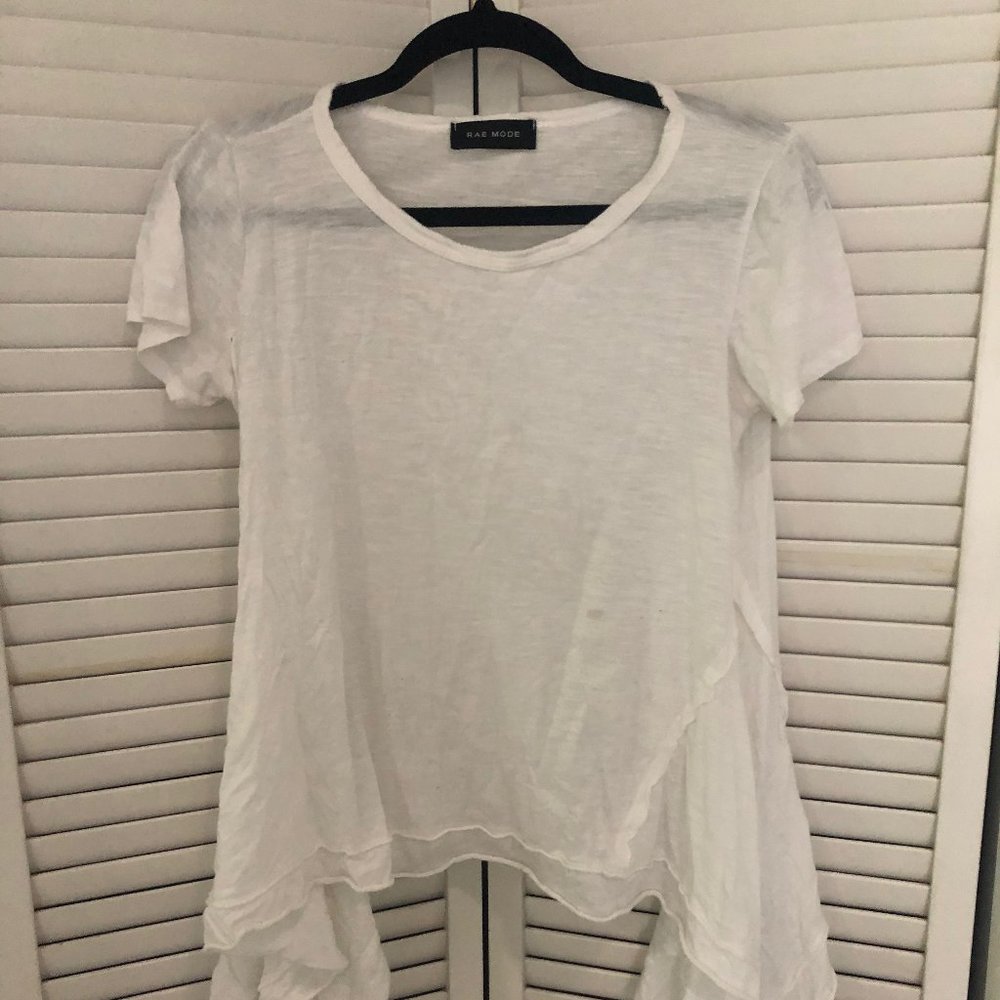 Scoop Neck High Low T-Shirt